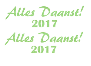 Carnaval Alles Daanst 2017 Glitter Neon Groen Glitter - afb. 2