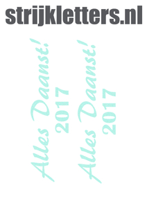 Carnaval Alles Daanst 2017 Glitter Neon Bleu Glitter 480 - afb. 1