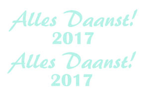 Carnaval Alles Daanst 2017 Glitter Neon Bleu Glitter 480 - afb. 2