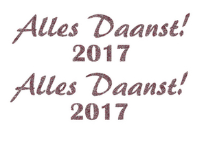 Carnaval Alles Daanst 2017 Glitter Rose Gold Glitter 486 - afb. 2