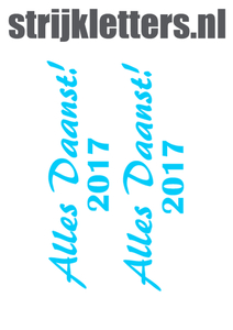 Carnaval Alles Daanst 2017 Glow in the Dark Blauw - afb. 1