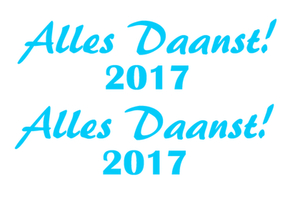 Carnaval Alles Daanst 2017 Glow in the Dark Blauw - afb. 2