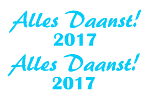 Carnaval Alles Daanst 2017 Glow in the dark Glow in the Dark Blauw - afb. 2