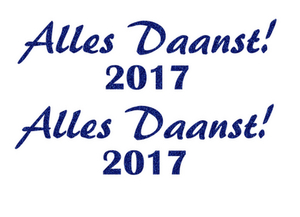 Carnaval Alles Daanst 2017 Glitter Royal Blue Glitter 489 - afb. 2