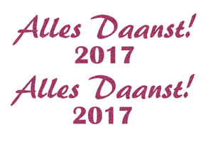 Carnaval Alles Daanst 2017 Glitter Pink Glitter 457 - afb. 2
