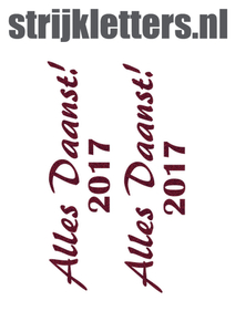 Carnaval Alles Daanst 2017 Glitter Burgundy  Glitter 422 - afb. 1