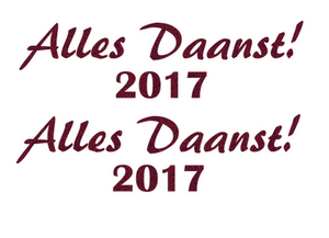 Carnaval Alles Daanst 2017 Glitter Burgundy  Glitter 422 - afb. 2