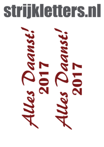 Carnaval Alles Daanst 2017 Glitter Red Glitter 456 - afb. 1