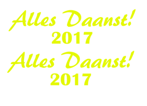Carnaval Alles Daanst 2017 Glow in the dark Glow in the Darg Geel - afb. 2