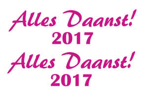 Carnaval Alles Daanst 2017 Flex Framboos - afb. 2