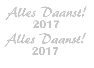 Carnaval Alles Daanst 2017 Reflecterend Zilver - afb. 2