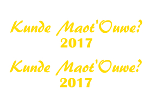 Carnaval Kunde Maot'Ouwe 2017 Flex Donker Geel - afb. 2