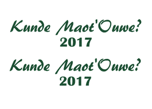 Carnaval Kunde Maot'Ouwe 2017 Glitter Groen - afb. 2