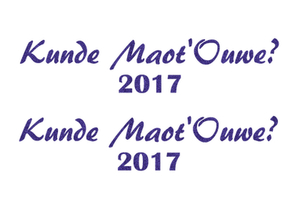 Carnaval Kunde Maot'Ouwe 2017 Glitter Paars - afb. 2