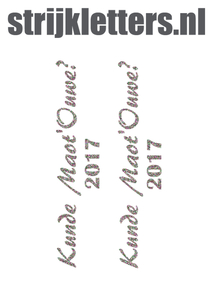 Carnaval Kunde Maot'Ouwe 2017 Glitter Regenboog Multicolor 453 - afb. 1