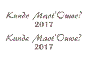 Carnaval Kunde Maot'Ouwe 2017 Glitter Regenboog Multicolor 453 - afb. 2