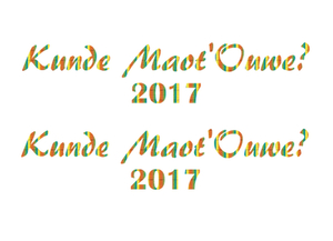 Carnaval Kunde Maot'Ouwe 2017 Rainbow Regenboog Folie - afb. 2