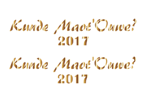 Carnaval Kunde Maot'Ouwe 2017 Mirror Goud - afb. 2
