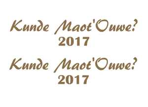 Carnaval Kunde Maot'Ouwe 2017 Design Carbon Goud - afb. 2