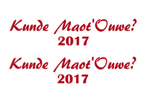 Carnaval Kunde Maot'Ouwe 2017 Design Carbon Rood - afb. 2