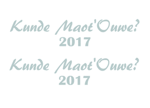 Carnaval Kunde Maot'Ouwe 2017 Design Carbon Zilver - afb. 2