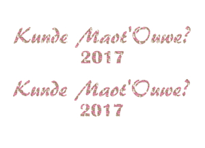 Carnaval Kunde Maot'Ouwe 2017 Design Leger Roze - afb. 2