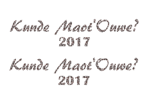 Carnaval Kunde Maot'Ouwe 2017 Design Luipaard - afb. 2