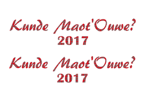 Carnaval Kunde Maot'Ouwe 2017 Design Ruit Rood - afb. 2