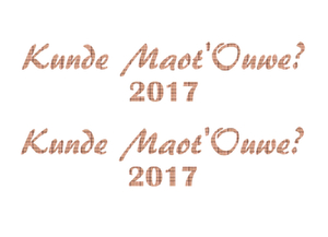 Carnaval Kunde Maot'Ouwe 2017 Design Ruit Beige - afb. 2