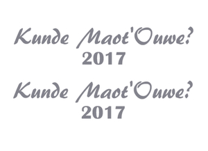 Carnaval Kunde Maot'Ouwe 2017 Polyester Ondergrond Grijs - afb. 2