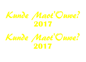 Carnaval Kunde Maot'Ouwe 2017 Flex Licht Geel - afb. 2
