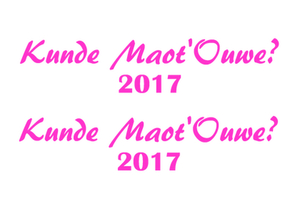 Carnaval Kunde Maot'Ouwe 2017 Flex Magenta - afb. 2