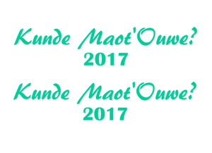 Carnaval Kunde Maot'Ouwe 2017 Flex Aquagroen - afb. 2