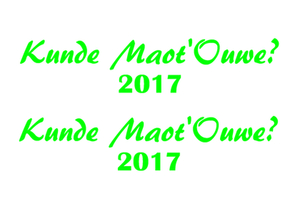 Carnaval Kunde Maot'Ouwe 2017 Flex Neon Groen - afb. 2