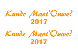 Carnaval Kunde Maot'Ouwe 2017 Flex Neon Oranje_ - afb. 2