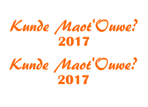 Carnaval Kunde Maot'Ouwe 2017 Flex Oranje - afb. 2
