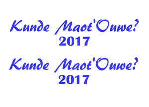 Carnaval Kunde Maot'Ouwe 2017 Flex Pacific Blauw - afb. 2