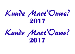 Carnaval Kunde Maot'Ouwe 2017 Flex Royal Blauw - afb. 2