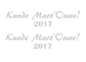 Carnaval Kunde Maot'Ouwe 2017 Flex Zilver - afb. 2