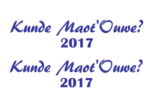Carnaval Kunde Maot'Ouwe 2017 Flock Azure Blauw - afb. 2