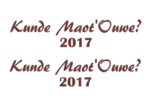 Carnaval Kunde Maot'Ouwe 2017 Flock Burgundy - afb. 2