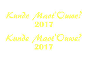 Carnaval Kunde Maot'Ouwe 2017 Flock Citroen Geel - afb. 2