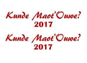 Carnaval Kunde Maot'Ouwe 2017 Flock Donker Rood - afb. 2
