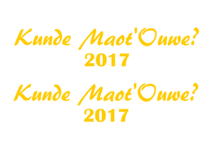Carnaval Kunde Maot'Ouwe 2017 Flock Geel - afb. 2