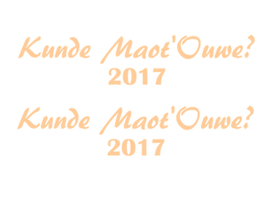 Carnaval Kunde Maot'Ouwe 2017 Flock Huidskleur - afb. 2
