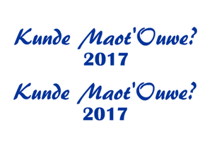 Carnaval Kunde Maot'Ouwe 2017 Flock Kobalt Blauw - afb. 2