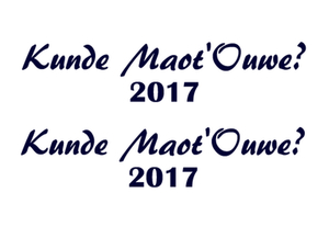 Carnaval Kunde Maot'Ouwe 2017 Flock Navy Blauw - afb. 2