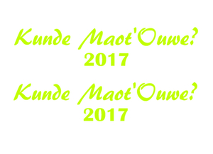 Carnaval Kunde Maot'Ouwe 2017 Flock Neon Geel - afb. 2