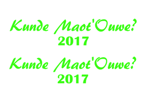 Carnaval Kunde Maot'Ouwe 2017 Flock Neon Groen - afb. 2