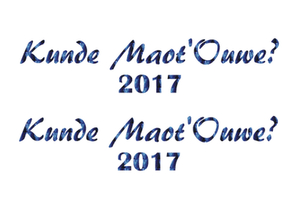 Carnaval Kunde Maot'Ouwe 2017 Holografische Blauw - afb. 2